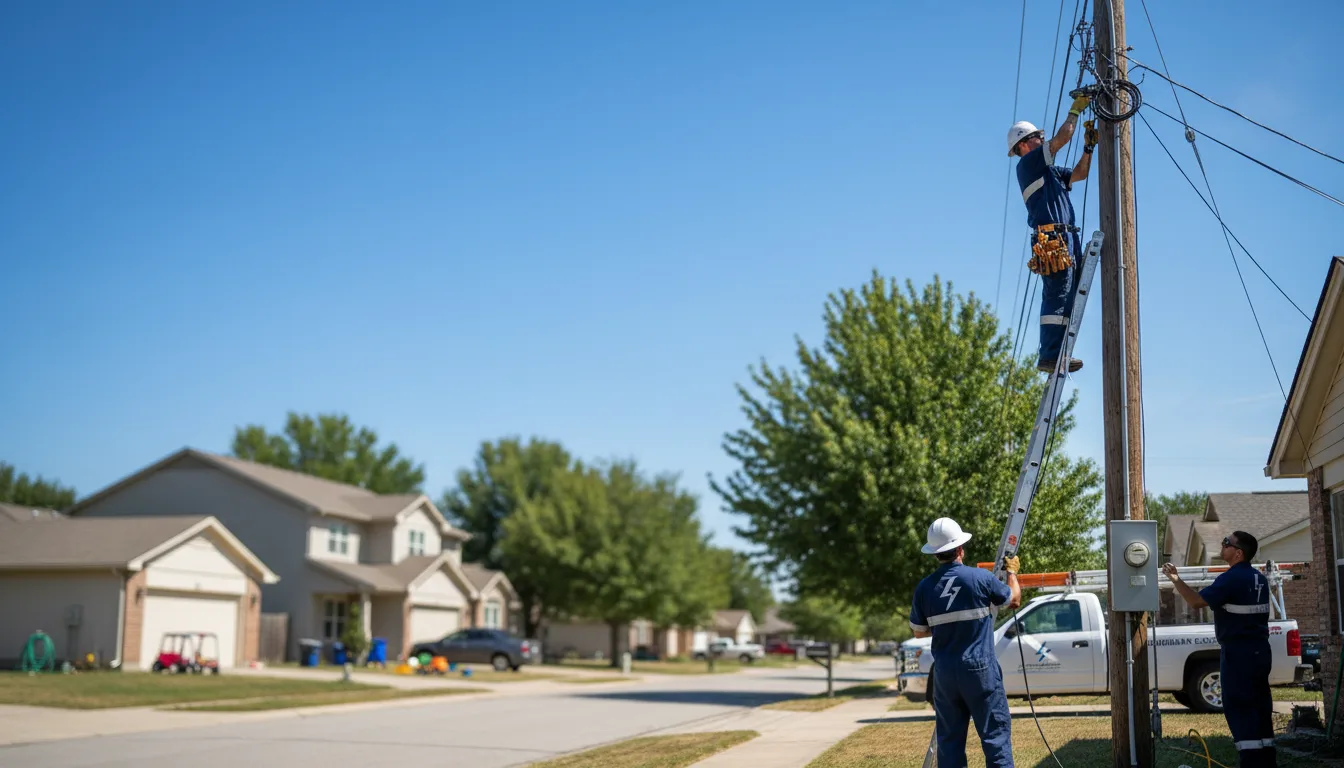 Residential electrician providing installation services in Sutherland, VA